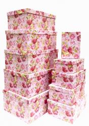 Набор подарочных коробок А-102 (Розовые тюльпаны)