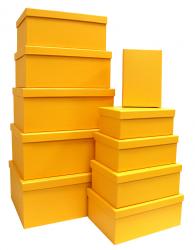 Набор подарочных коробок А-102 (Жёлтый)