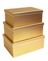 Набор подарочных коробок А-121928 (Золотой)