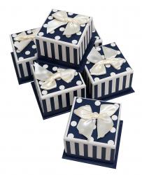 Набор подарочных коробок (один размер в упаковке) А-14810 (Синий)