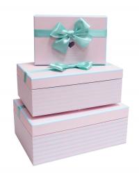 Набор подарочных коробок А-15-429/3 (Розовый)