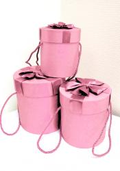 Набор подарочных коробок А-165 (Розовый)