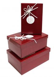 Набор подарочных коробок А-171017 (Бордовый)