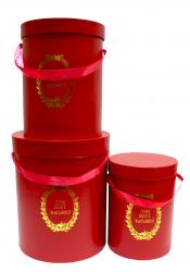 Набор подарочных коробок А-1779 (Красный)