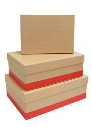 Набор подарочных коробок А-181042 (Красный)