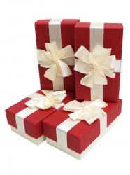 Набор подарочных коробок (один размер в упаковке) А-1845-16 (Красный)