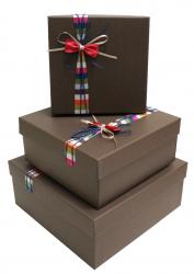 Набор подарочных коробок А-18458-2 (Коричневый)