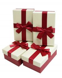 Набор подарочных коробок (один размер в упаковке) А-1847-733 (Молочный)