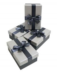 Набор подарочных коробок (один размер в упаковке) А-1847-733 (Серый)