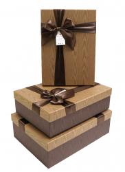 Набор подарочных коробок А-18531 (Светло-коричневый)