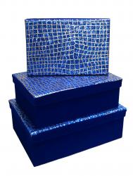 Набор подарочных коробок А-186214 (Синий)