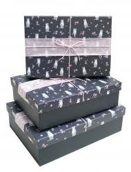 Набор подарочных коробок А-1912-450 (Серый)
