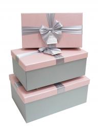 Набор подарочных коробок А-19473 (Розовый)