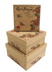 Набор подарочных коробок А-1998-19 (Лилии)