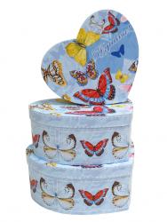 Набор подарочных коробок А-219-0998 (Бабочки)