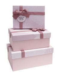 Набор подарочных коробок А-2308-35 (Розовый)