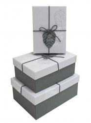 Набор подарочных коробок А-2308-9 (Серый)