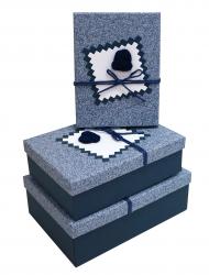 Набор подарочных коробок А-23601-29 (Синий)