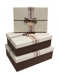 Набор подарочных коробок А-23601-53 (Песочный)