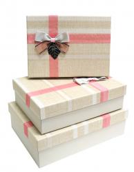 Набор подарочных коробок А-23601-55 (Коралловый)
