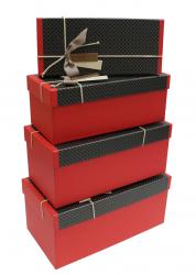 Набор подарочных коробок А-2518 (Красный)