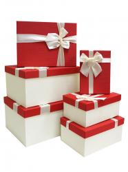 Набор подарочных коробок А-2636-1 (Красный)
