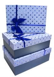 Набор подарочных коробок А-293-6 (Синий)