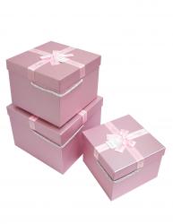 Набор подарочных коробок А-3351-25 (Розовый)