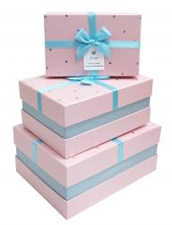 Набор подарочных коробок А-401815 (Розовый)
