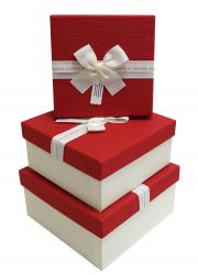 Набор подарочных коробок А-62301-4 (Красный)