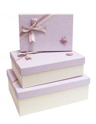 Набор подарочных коробок А-646-19033 (Сиренево-розовый)