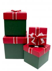 Набор подарочных коробок А-722 (Красный)