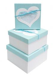 Набор подарочных коробок А-8305-14 (Голубой)