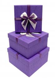 Набор подарочных коробок А-8305-4 (Сиреневый)