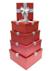 Набор подарочных коробок А-8501-4 (Красный)
