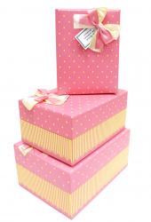 Набор подарочных коробок А-8824 (Розовый)