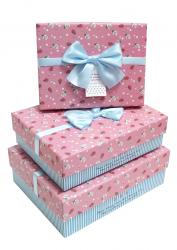 Набор подарочных коробок А-8833 (Розовый)