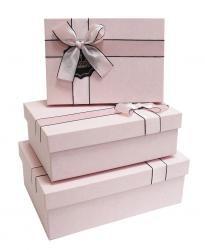 Набор подарочных коробок А-91031-10 (Розовый)