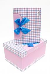 Набор подарочных коробок А-91203-1 (Розовый)