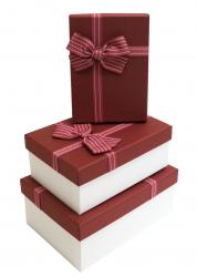 Набор подарочных коробок А-91301-123 (Бордовый)