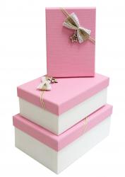 Набор подарочных коробок А-91301-127 (Розовый)