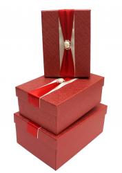 Набор подарочных коробок А-91301-72 (Красный)