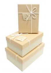 Набор подарочных коробок А-91301-82 (Крем-брюле)