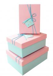 Набор подарочных коробок А-91301-87 (Розовый)