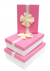 Набор подарочных коробок А-91307-120 (Розовый)