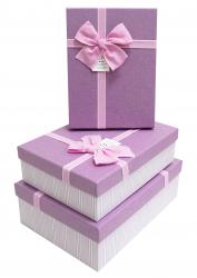 Набор подарочных коробок А-91307-125 (Розово-сиреневый)