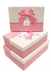Набор подарочных коробок А-91307-18 (Розовый)