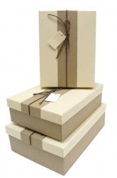 Набор подарочных коробок А-91307-56 (Светло-песочный)