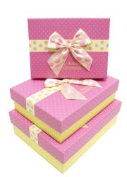 Набор подарочных коробок А-91318-7 (Розовый)