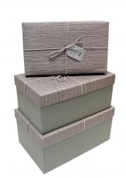 Набор подарочных коробок А-91335-4 (Серый)